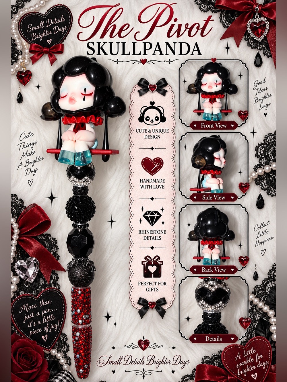 Skull panda the Pivot authentic figure custom pen